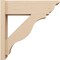 Ekena Millwork 8-in W x 26-in D x 26-in H Funston Trad Rough Cedar Woodgrain TimberThane Outlooker, Primed Tan OUTUR080X26X26FST04RCPR - alternate 3